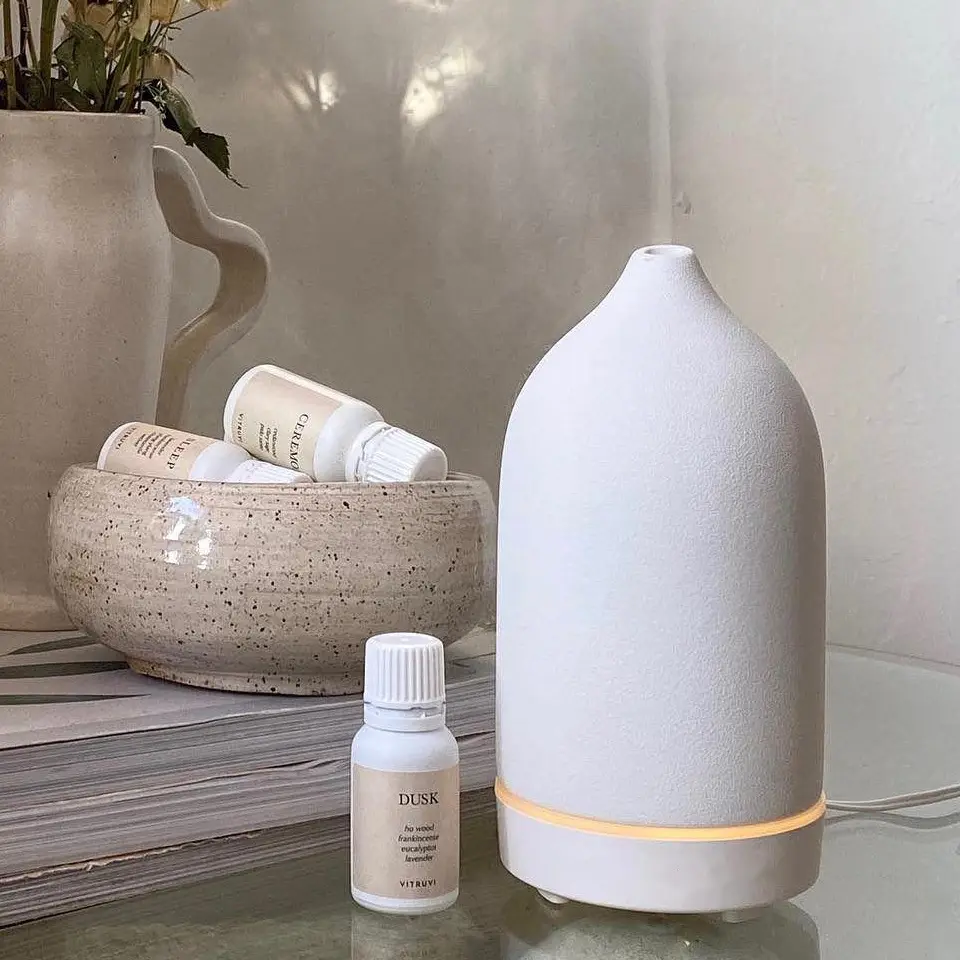 160ml Skystar Porcelain Air humidifier Ultrasonic Fragrance Essential Oil Aromatic Ceramic Diffuser aroma