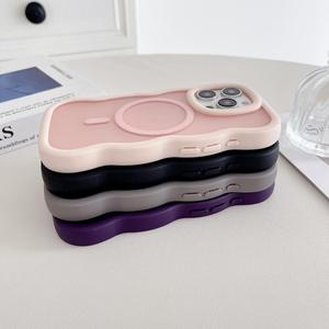 เคสสำหรับ iPhone 17 ดีไซน์แม่เหล็กแบบหยัก รุ่น 16 สัมผัสนุ่มเหมือนผิว รุ่น 15 แบบด้าน รุ่น 14 Pro Max อะคริลิก รุ่น 13 กันกระแทก - Product Image 3