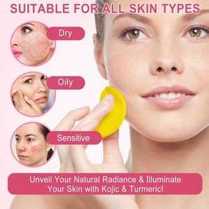 Tampons nettoyants à l'acide kojique et au curcuma pour le visage et le corps, éclaircissants pour la peau, contre les taches brunes, l'acné et les boutons - Product Image 5