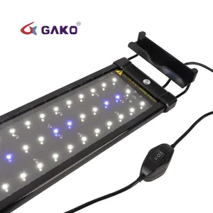 Gako ไฟตู้ปลา6W กันน้ำ,ไฟ Led สีขาวน้ำเงิน2835ดวงไฟ LED ตู้ปลาพร้อมขาตั้งสำหรับตู้ปลา