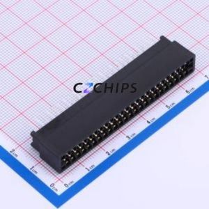 ED48BGFBK Gold Finger Connector Through hole Component (THT),P=2.54mm Connector EDGE SLOT 2.54mm 48P Through Hole - Product Image 1