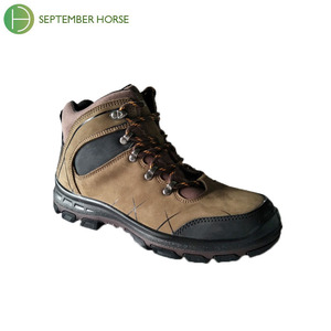 Bottes de randonnée pour homme en cuir nubuck imperméable toutes saisons Trekking en plein air - Product Image 5
