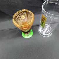Fouet à thé en bambou pour poudre de matcha, artisanal, biologique, traditionnel japonais, Chasen à 100 dents, mélangeur à matcha, brosse