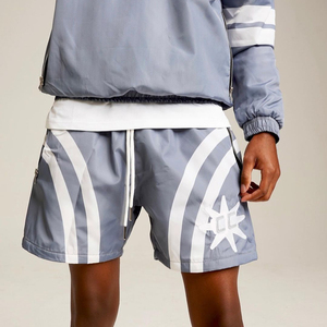 Commercio all'ingrosso estate Baggy antivento giacche e Shorts 2 pezzi set giacca a vento in Nylon tuta da uomo - Product Image 5