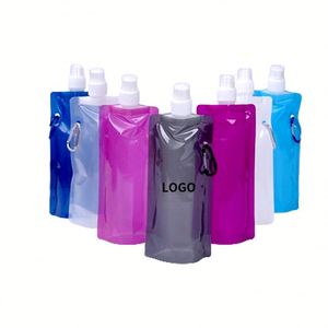 Botella de Agua Plegable Personalizada de Plástico para Camping y Deportes con Logotipo - Product Image 1