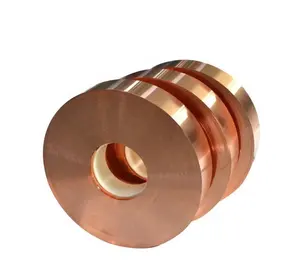 99.9% Pure Copper Strip C1100 C1200 C1020 C5191 Copper Coil Tinned Copper Tape Foil Factory