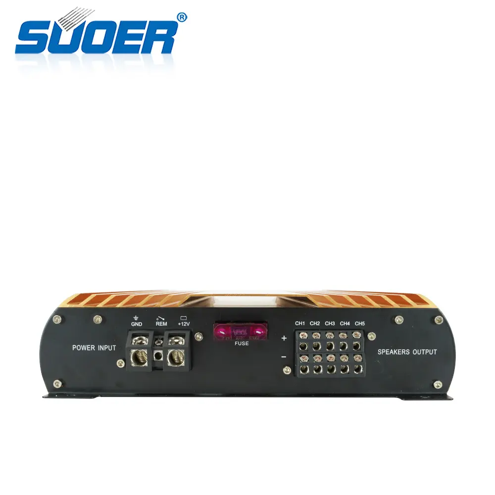 Suoer-AMPLIFICADOR DE POTENCIA DE CG-500.5D-F para coche, amplificador de 5 canales de frecuencia completa