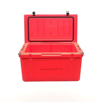Glacière rigide rotomoulée 65QT grande capacité, isotherme, robuste et portable pour camping, pêche, pique-nique et bière