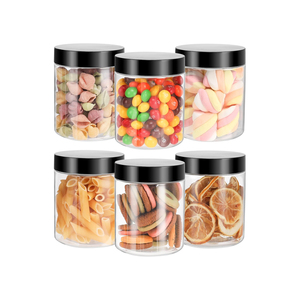 Frascos de Vidrio Transparentes Redondos de 75ml-750ml para Alimentos como Miel, Jalea, Leche, Azúcar, Ensalada y Dulces, con Tapa Metálica de Rosca - Product Image 1