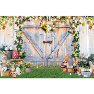 Fondo de fotografía de la resurrección de Jesús, decoraciones para el día de Pascua, pancarta personalizable para fiestas de primavera - Product Image 3