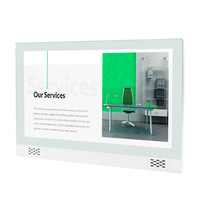 Panel Táctil Inteligente de 21.5 Pulgadas Android / Win 10 AIO, Señalización Digital, Tableta Android de Montaje en Pared con Altavoces Frontales