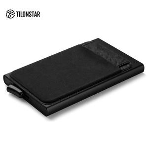 TILONSTAR TVC113 Portefeuille RFID mince pour homme Porte-cartes en aluminium avec pochette Pop Up Porte-cartes de crédit - Product Image 2