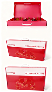 Tùy Chỉnh Handmade Cứng Nhắc Giấy Các Tông Sang Trọng Hộp Rượu Vang Duy Nhất Rượu Sâm Banh Thủy Tinh Chai Rượu Vang Hộp Quà Tặng Bao Bì - Product Image 4