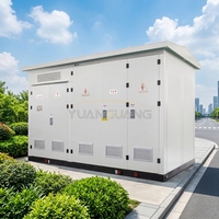 Poste de transformation compact IEC 17,5 kV 250 kVA 500 kVA 800 kVA avec transformateur à bain d'huile pour réseau électrique européen