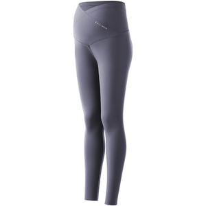 Leggings <span class=keywords><strong>de</strong></span> maternité à taille en V, cristallins, haute élasticité, chaleur, coupe droite, pour la <span class=keywords><strong>grossesse</strong></span>, automne et hiver, octobre - Product Image 2