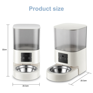 Usine WIFI automatique mangeoire pour animaux de compagnie 180 ° <span class=keywords><strong>Super</strong></span> grand Angle deux millions de pixels App télécommande 6.5L distributeur de mangeoire pour chat intelligent - Product Image 4