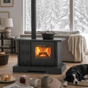 Poêle à bois autoportant moderne Fangran 150ZX 10 kW, foyer de chauffage par air pour salle à manger familiale 80 m² - Product Image 2
