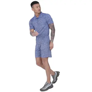 Ropa de dos tonos teñida, conjunto doble de camiseta de diseño personalizado con pantalones cortos informales, tela de Jersey de algodón 100%