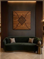 Panneau mural en placage de bois 3D, panneau décoratif intérieur luxueux et imperméable pour chambre à coucher, salon, hôtel