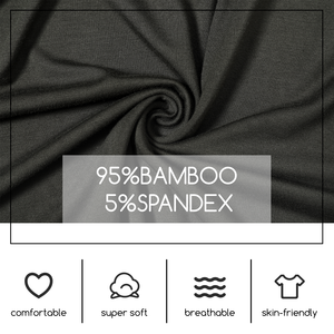Abito a Ruota per Bambine in Spandex di Bambù <span class=keywords><strong>Nero</strong></span> di Alta Qualità, Manica Lunga, Casual, Morbido, Estivo, Monoblocco - Product Image 2