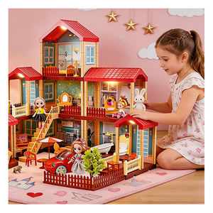 Mini-meubles et accessoires pour maison de poupée, ensemble de jouets de cuisine miniatures en plastique DIY, modèle de villa, cadeau créatif pour enfants - Product Image 6