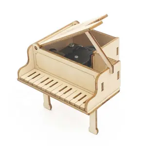 Простой дизайн «сделай сам», научная игрушка, деревянная музыкальная шкатулка с пианино для обучения, товары для дома и школы, Обучающие