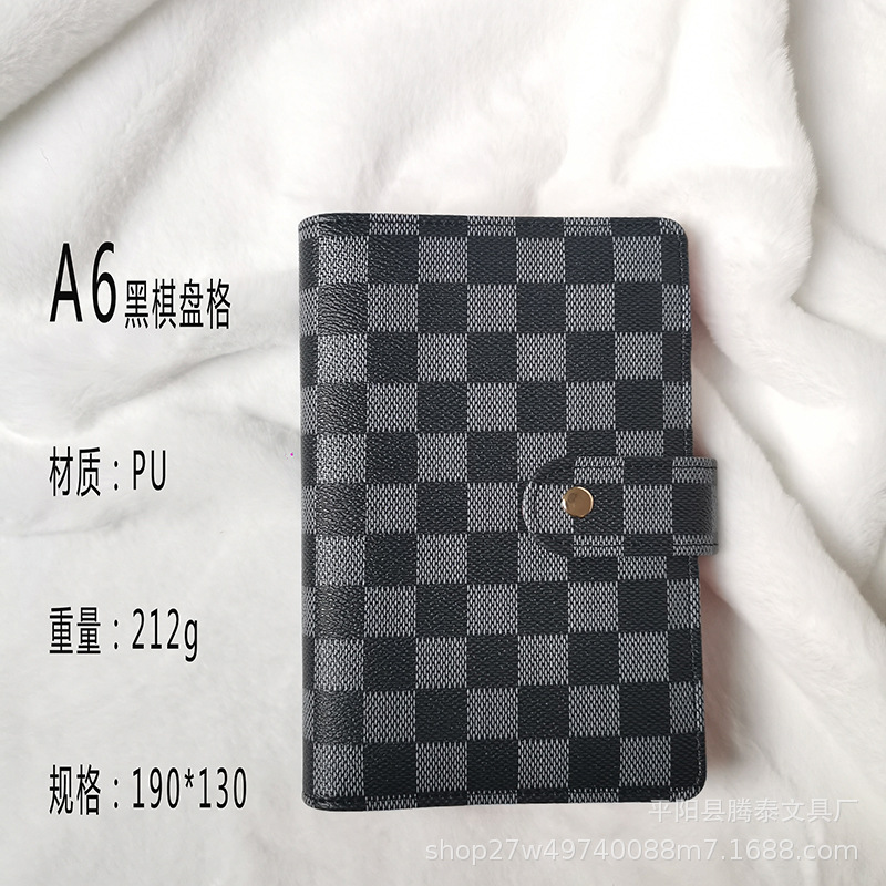 Damier noir A6 (pas de pages intérieures)