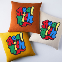 Patchs brodés 3D en chenille de haute qualité, colorés, avec logo personnalisé, formes fleur/cœur, pour chapeaux, à thermocoller