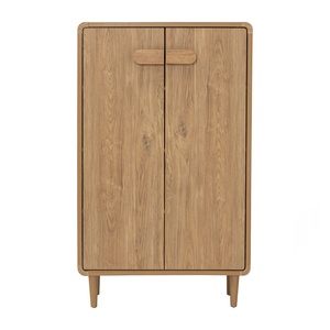 Mueble Multifuncional de Roble Malayo Natural LOME, Hecho en Malasia, Aparador Delgado para Comedor y Sala de Estar - Product Image 3