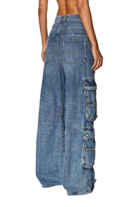 Jeans Cargo Personalizzati 1996 D-<span class=keywords><strong>Sire</strong></span> 0nlax, Stile Vintage Classico, Vita Bassa, Gamba Larga con Tasche per Donna - Product Image 5