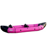 Bateau pneumatique de rafting en PVC de haute qualité, stable, avec logo personnalisé - Durable pour 1 à 3 personnes
