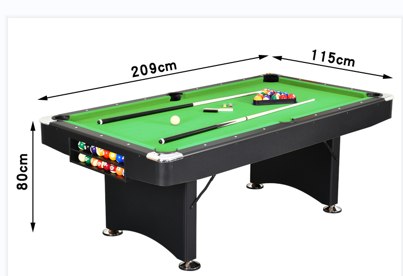 8FT 84インチ折りたたみ式ビリヤード台-スヌーカー用屋内