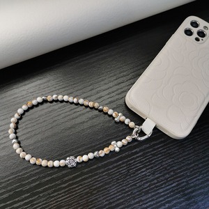 Bracelet de téléphone portable en perles de coquille imitée minimaliste <span class=keywords><strong>collier</strong></span> à bandoulière populaire pour un pendentif de téléphone polyvalent à usage long et court - Product Image 5