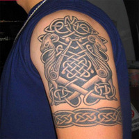 Autocollants de tatouage imperméables style européen et américain, motif flamme géométrique doré et argenté, lignes épaisses noir et blanc, pour bras et mollets