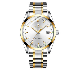 Reloj Mecánico de Pulsera para Hombre, Popular, con Escala Luminosa, Correa de Cuero, Acero Inoxidable, Esfera Grande, Diseño Hueco, Estilo Ejecutivo - Product Image 3