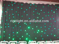Rideau LED RGB à étoiles, tissu noir DMX contrôlé pour ciel étoilé, toile de fond de scène, lumière d'étoiles pour mariage, discothèque, DJ, concert, événement