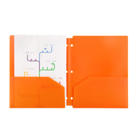 Carpeta de Archivos de Plástico con 3 Orificios y Dos Bolsillos para Documentos, Carpetas Decorativas