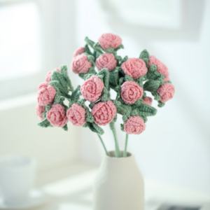 <span class=keywords><strong>Flores</strong></span> <span class=keywords><strong>de</strong></span> <span class=keywords><strong>hilo</strong></span> <span class=keywords><strong>de</strong></span> <span class=keywords><strong>lana</strong></span> tejidas a mano <span class=keywords><strong>Flores</strong></span> rosas <span class=keywords><strong>de</strong></span> ganchillo artificiales para ramo <span class=keywords><strong>de</strong></span> bricolaje - Product Image 6