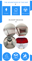 Acier direct du fabricant et matériau PE flottant Restaurant Party Grill Bateau de loisirs pour parcs aquatiques
