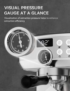 Machine à café expresso semi-automatique personnalisée en acier inoxydable pour la maison, fabriquée en Italie - Product Image 4