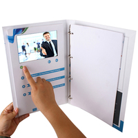 Brochure vidéo publicitaire promotionnelle 5 pouces 7 pouces Entreprise de voeux Lcd pour le marketing vidéo