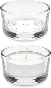 Portacandele <span class=keywords><strong>in</strong></span> <span class=keywords><strong>Vetro</strong></span> (Set da 24) per Centrotavola con Candele Tealight, Decorazioni per Matrimoni - Product Image 5