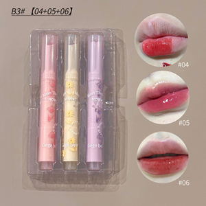 Gloss à lèvres teinté hydratant Gege Bear en gros – Tube en forme de cœur, lisse, nourrissant, brillant et hydratant - Product Image 3