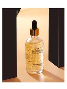 Reparación de poros retráctiles, ácido hialurónico para la piel masculina femenina, esencia de oro de 24K, loción de lámina dorada, suero hidratante - Product Image 5