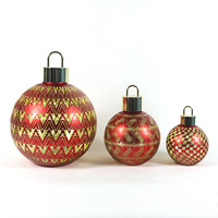 Boule de décoration de Noël géante en verre transparent mat de haute qualité pour sublimation, 10 cm, 20 cm, 30 cm