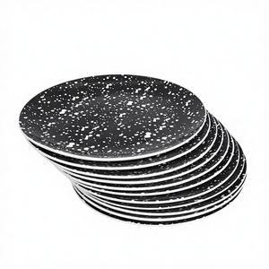 En stock, assiettes à dîner en céramique en grès moderne, durables, pour restaurant, hôtel, maison, cuisine, utilisation de la vaisselle de mariage - Product Image 1