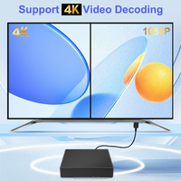 Boîtier TV intelligent Android 11 4K Rockchip Linux, 4 Go de RAM, 32 Go de ROM, Wi-Fi double bande, processeur quadricœur Mali-G52 GPU, certifié CE/FCC, fourni par Canzone Factory.