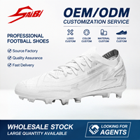 Chaussures de football haute performance FG, souples, respirantes et durables, haute adhérence, texture pour un contrôle optimal du ballon, terrain dur, pour hommes et jeunes, vente en gros