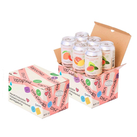 3er-Pack Getränkedosen-Versandverpackung Geschenkboxen aus Karton mit Logo für Whisky Matt Laminiert aus Chinesischer Fabrik