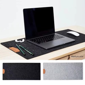 Alfombrilla de Escritorio Grande de Fieltro de Lana Duradera, Alfombrilla de Ratón <span class=keywords><strong>para</strong></span> Juegos Antideslizante, Suave y Transpirable, Cómoda <span class=keywords><strong>para</strong></span> Uso en la Oficina - Product Image 2